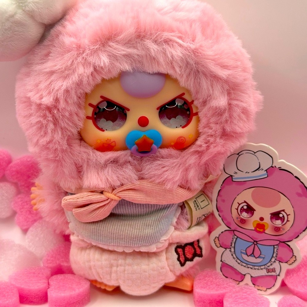 Baby Three Good Baby Plush Blind Box – Pink Chef Baby (Opened)